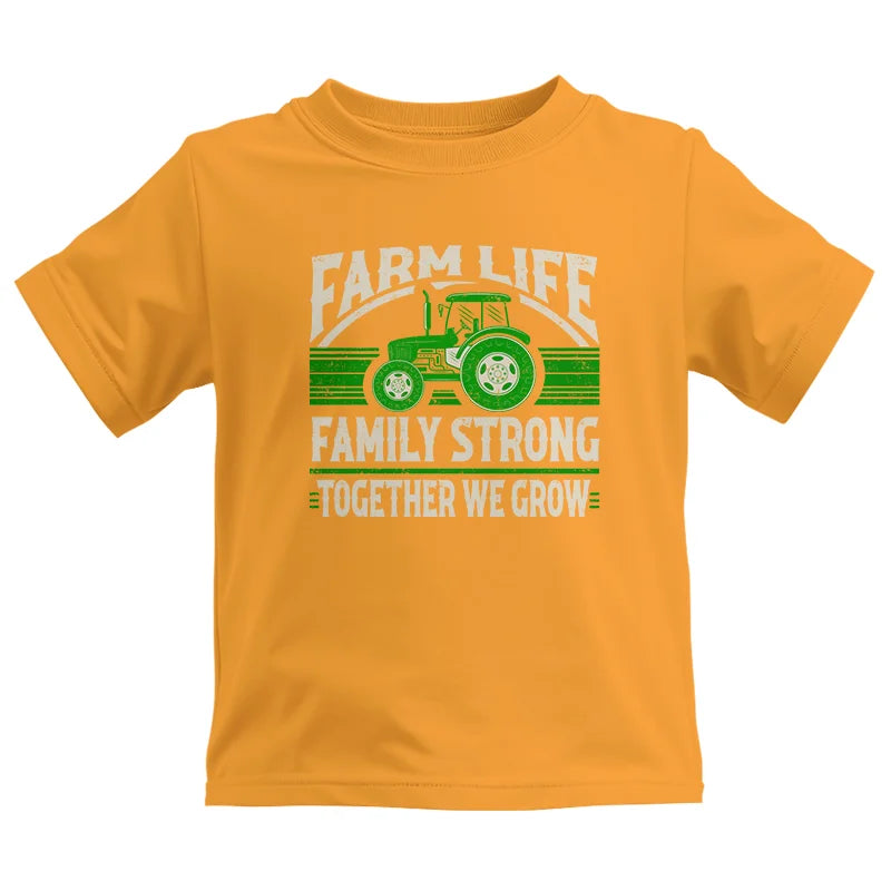 Farm life Family Strong_Together We grow - Kids Heavy Cotton™ Tee