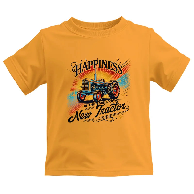 Image of Happiness Is The Smell Of A New Tractor - Kids Heavy Cotton™ Tee