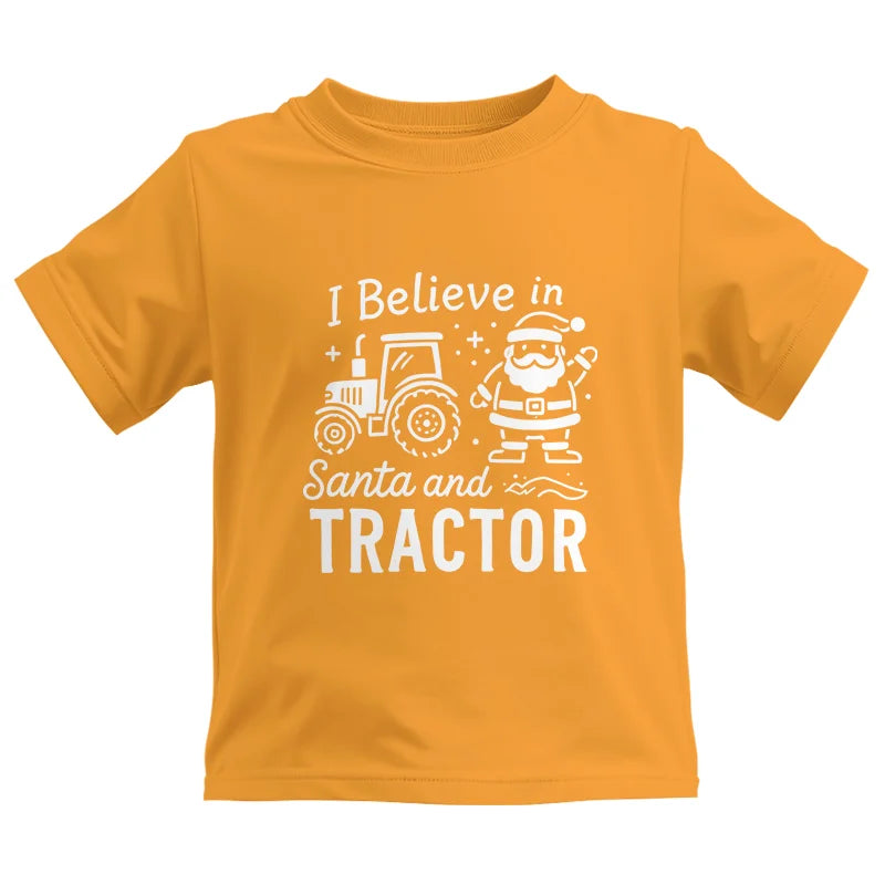 I Believe In Santa And Tractor - Kids Heavy Cotton™ Tee