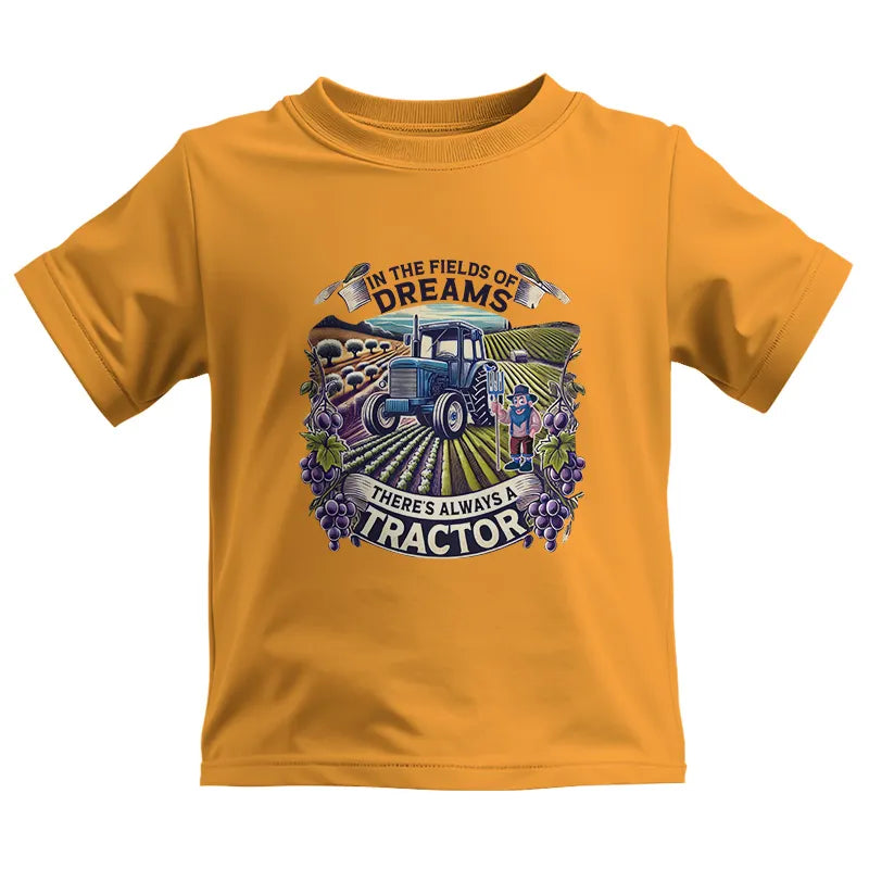 In The Fields Of Dreams There's Always A Tractor 1 - Kids Heavy Cotton™ Tee