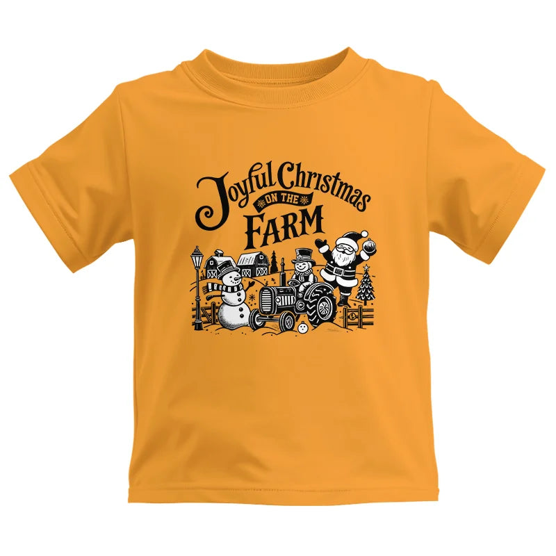 Joyful Christmas On The Farm 1 - Kids Heavy Cotton™ Tee