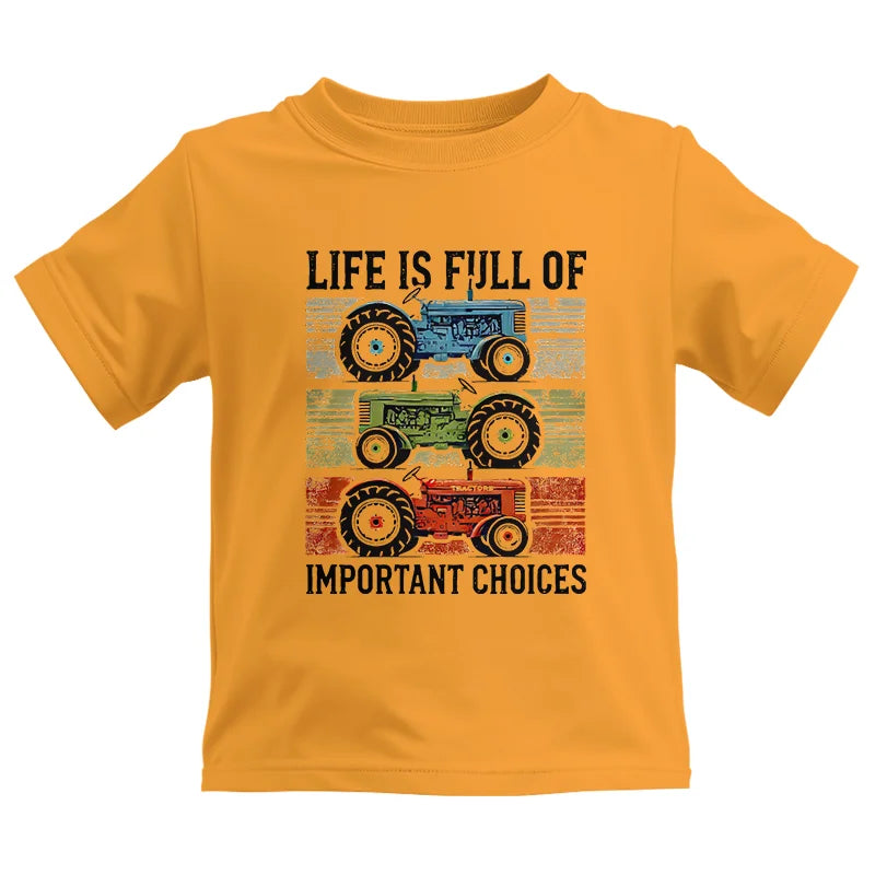 Image of Life Is Full Of Important Choices 3 - Kids Heavy Cotton™ Tee