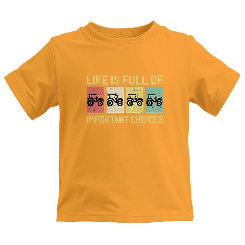 Life Is Full Of Important Choices 4 - Kids Heavy Cotton™ Tee