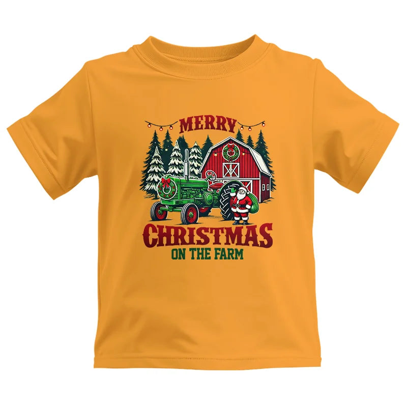 Image of Merry Christmas On The Farm 3 - Kids Heavy Cotton™ Tee