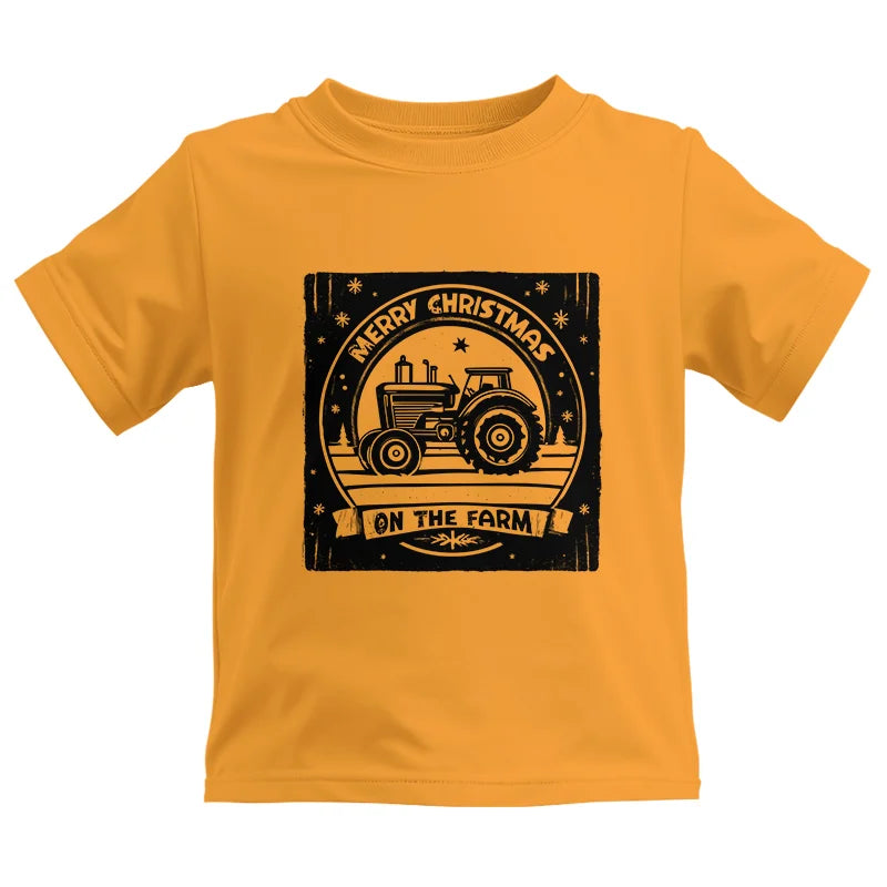 Merry Chritmas On The Farm 5 - Kids Heavy Cotton™ Tee