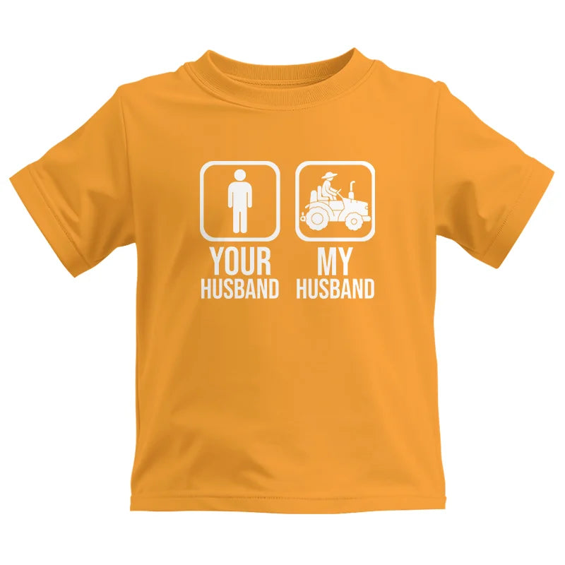 My Husband Is Cooler Than Yours Funny Farm Tractor 1 - Kids Heavy Cotton™ Tee