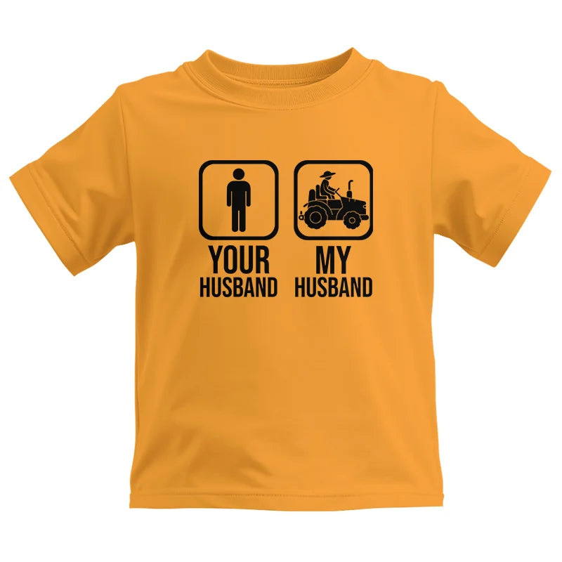 My Husband Is Cooler Than Yours Funny Farm Tractor 2 - Kids Heavy Cotton™ Tee