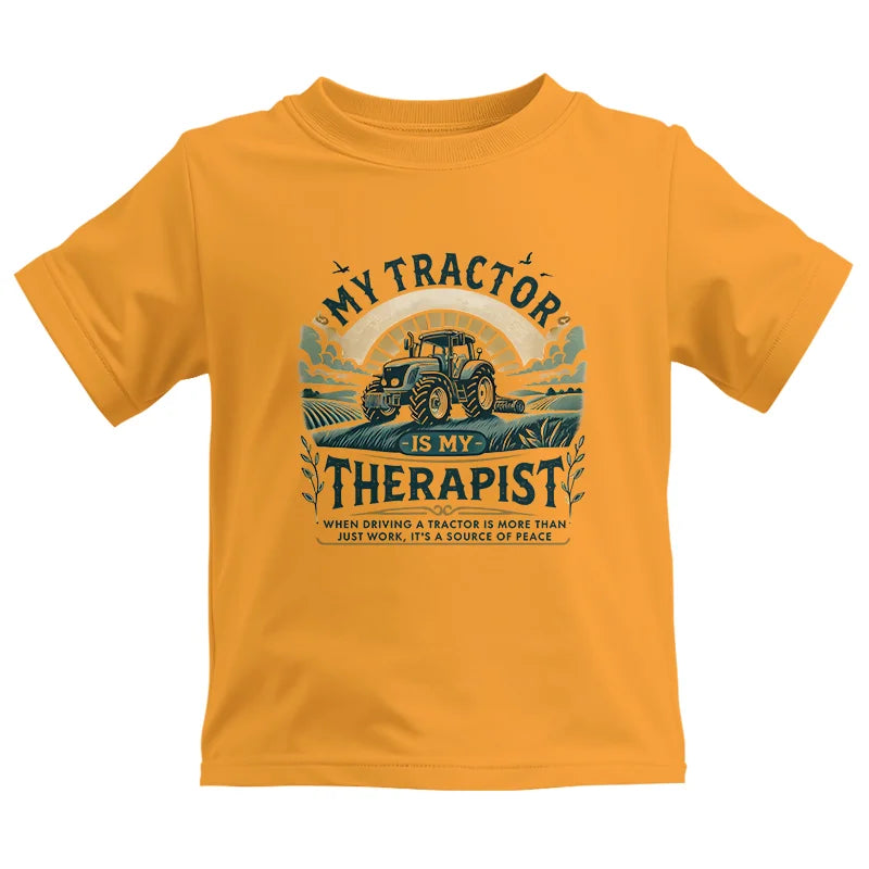 Image of My Tractor Is My Therapist - Kids Heavy Cotton™ Tee