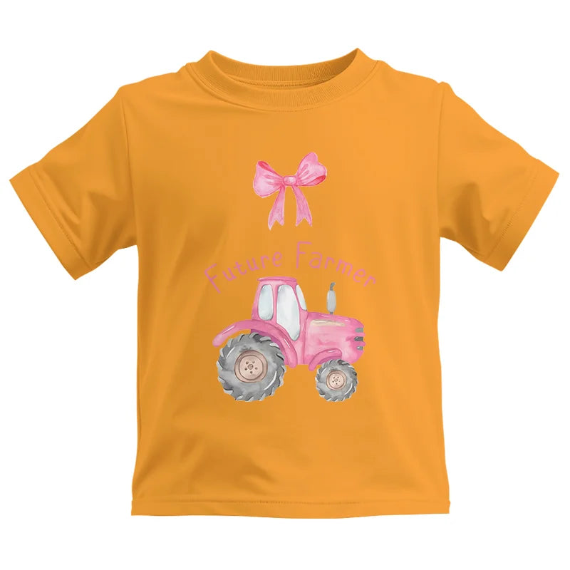 Pink Tractor For Future Farmer - Kids Heavy Cotton™ Tee