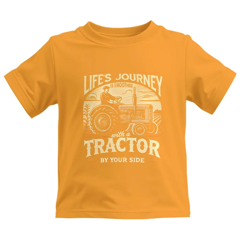 Smoother With A Tractor By Your Side - Kids Heavy Cotton™ Tee