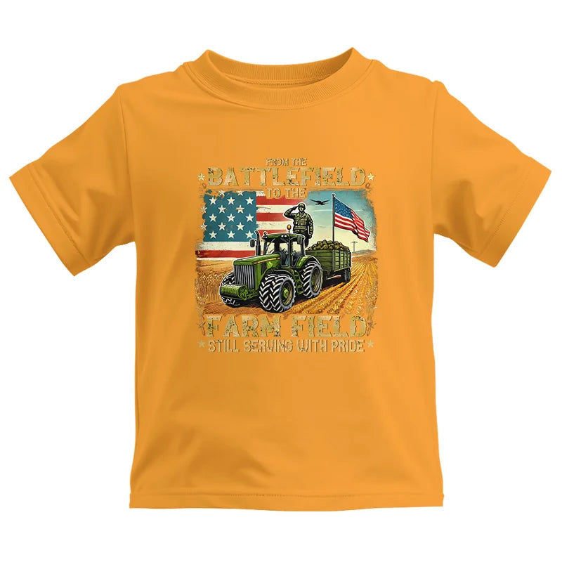 Veteran Farmer From The Battlefield To The Farm Field 2 - Kids Heavy Cotton™ Tee