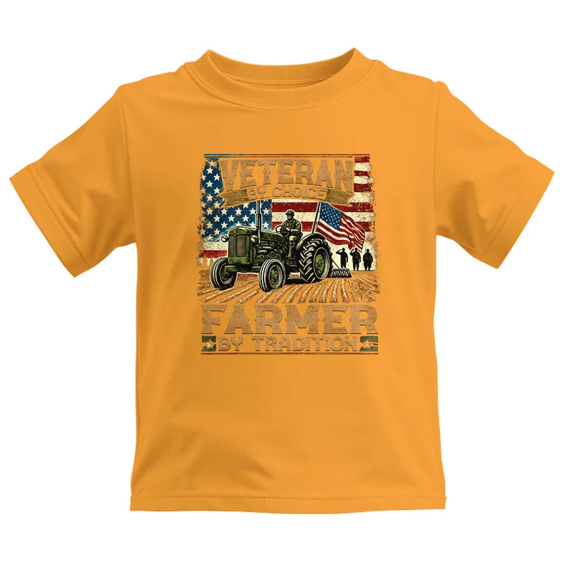 Image of Veteran Farmer Veteran By Choice_Farmer By Tradition - Kids Heavy Cotton™ Tee