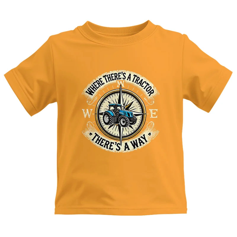 Image of Where There's A Tractor There's A Way - Kids Heavy Cotton™ Tee