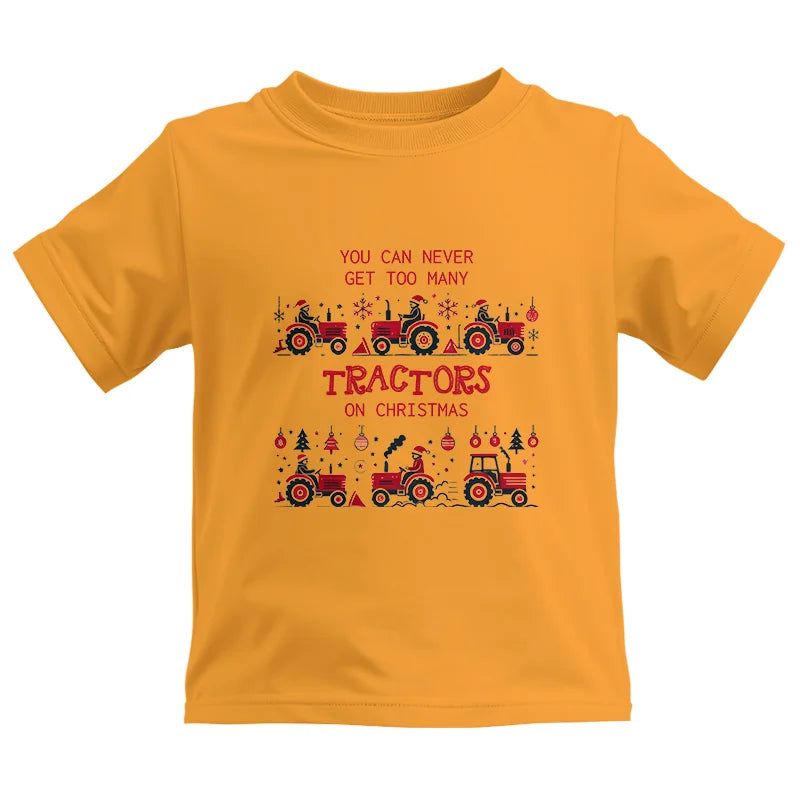 Image of You Can Never Get Too Many Tractors On Christmas 2 - Kids Heavy Cotton™ Tee