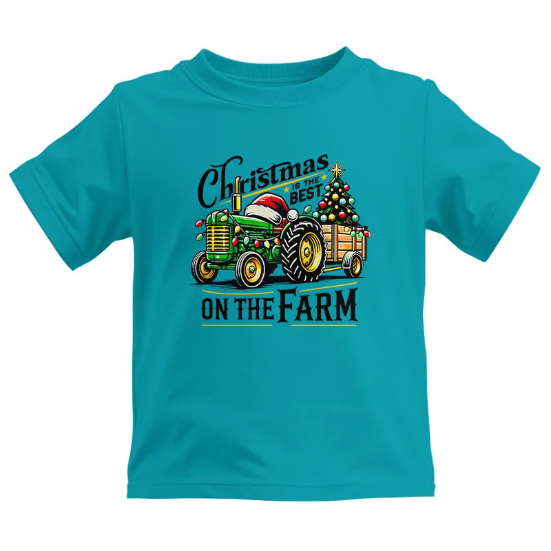 Christmas Is The Best On The Farm 3 - Kids Heavy Cotton™ Tee