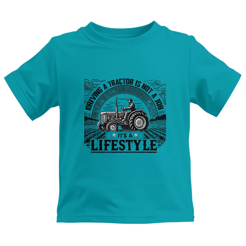 Driving A Tractor Not A Job A Lifestyle - Kids Heavy Cotton™ Tee