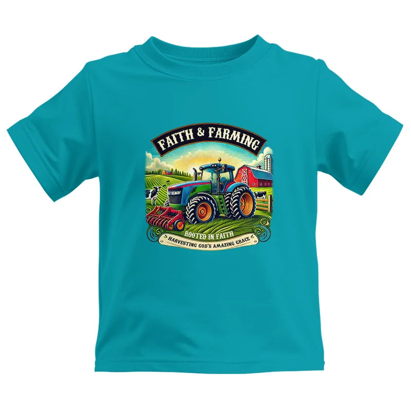 Image of Faith And Farming 2 - Kids Heavy Cotton™ Tee