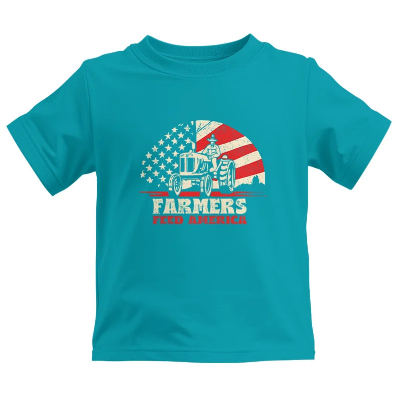 Image of Farmers Feed America Support Farmers - Kids Heavy Cotton™ Tee