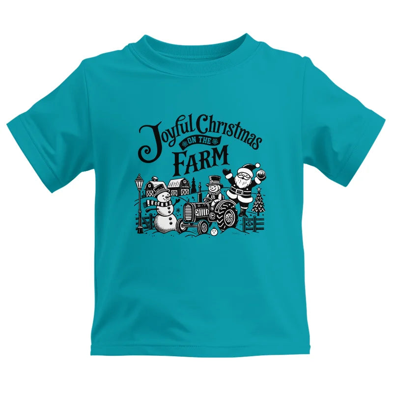 Image of Joyful Christmas On The Farm 1 - Kids Heavy Cotton™ Tee