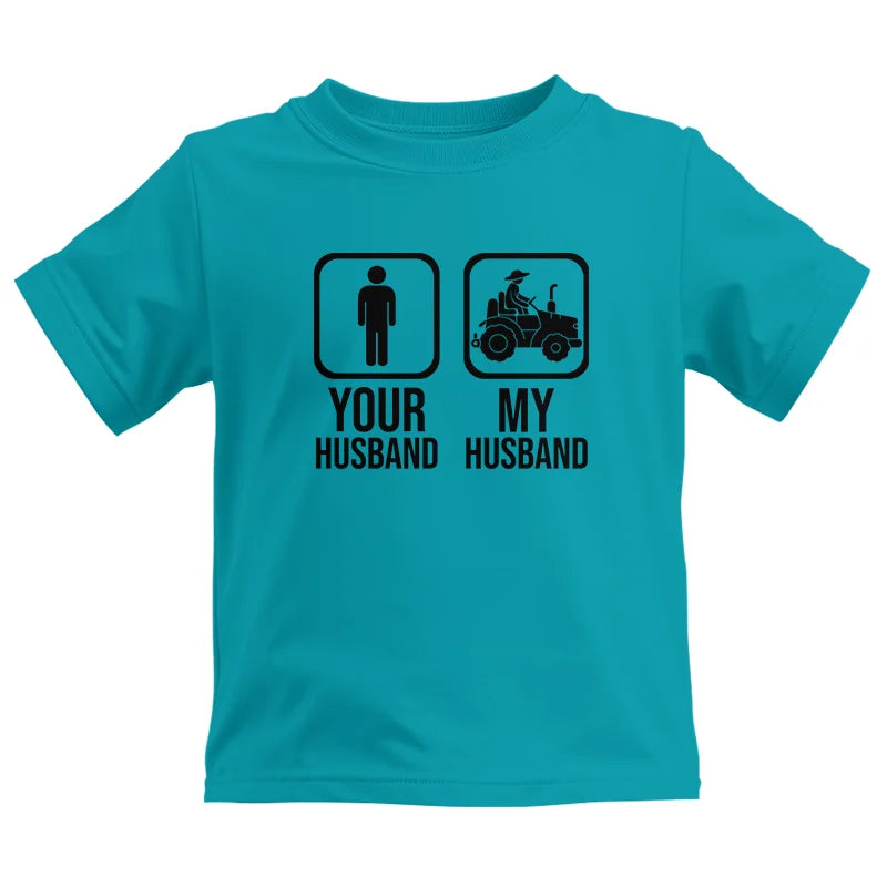 My Husband Is Cooler Than Yours Funny Farm Tractor 2 - Kids Heavy Cotton™ Tee