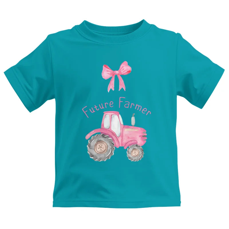 Image of Pink Tractor For Future Farmer - Kids Heavy Cotton™ Tee