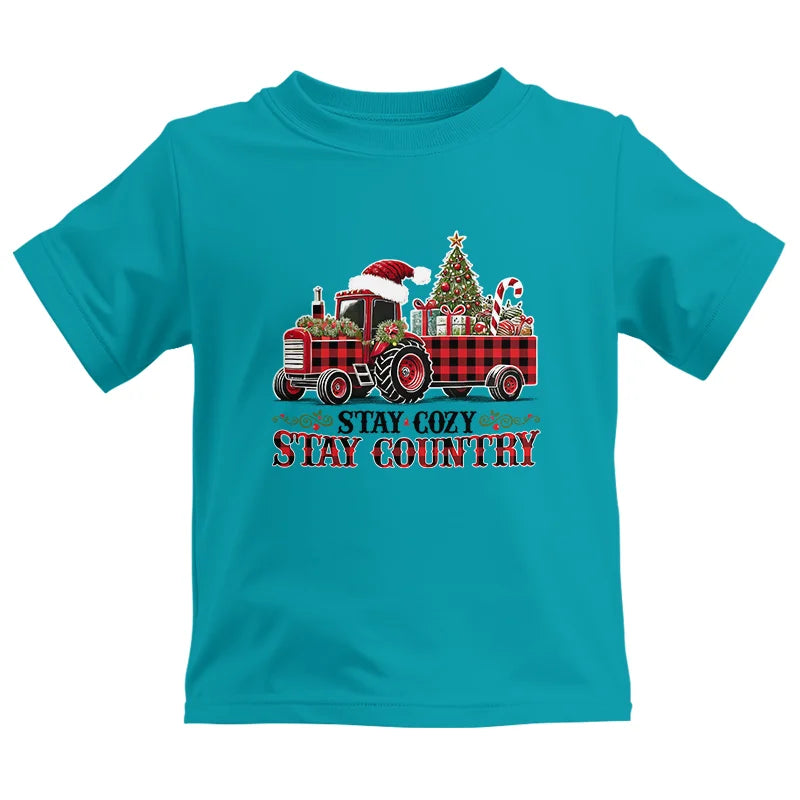 Image of Stay Cozy Stay Country - Kids Heavy Cotton™ Tee