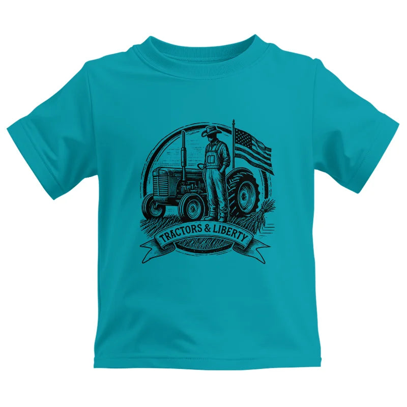 Tractors And Liberty - Kids Heavy Cotton™ Tee