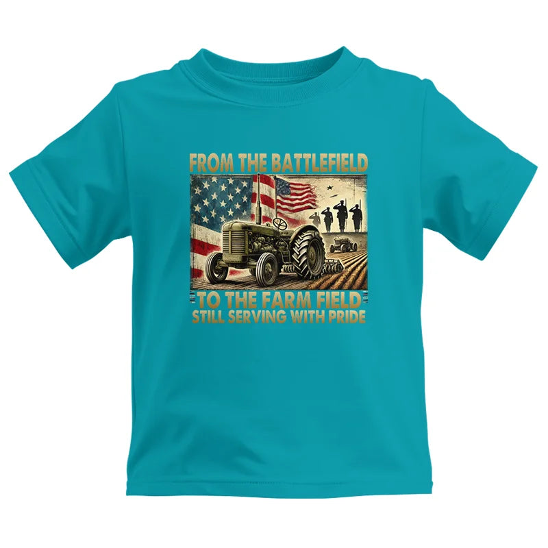 Veteran Farmer From The Battlefield To The Farm Field 1 - Kids Heavy Cotton™ Tee