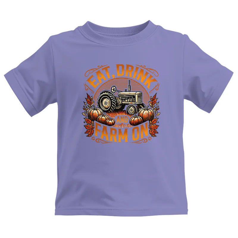 Image of Eat Drink and Farm On 2 - Kids Heavy Cotton™ Tee