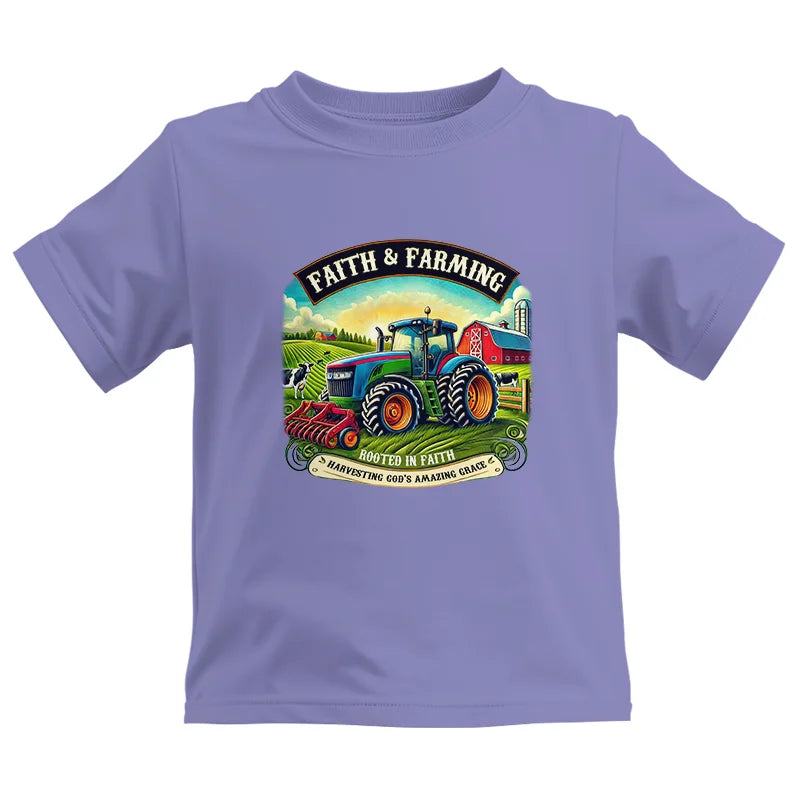 Image of Faith And Farming 2 - Kids Heavy Cotton™ Tee