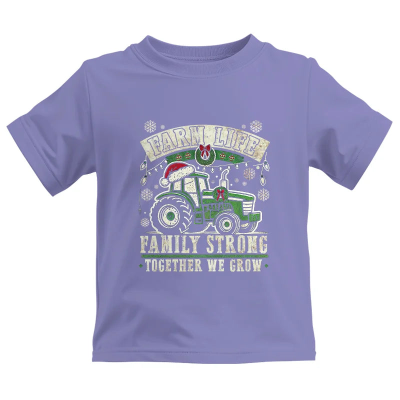 Image of Farm Life Family Strong Together We Grow - Kids Heavy Cotton™ Tee