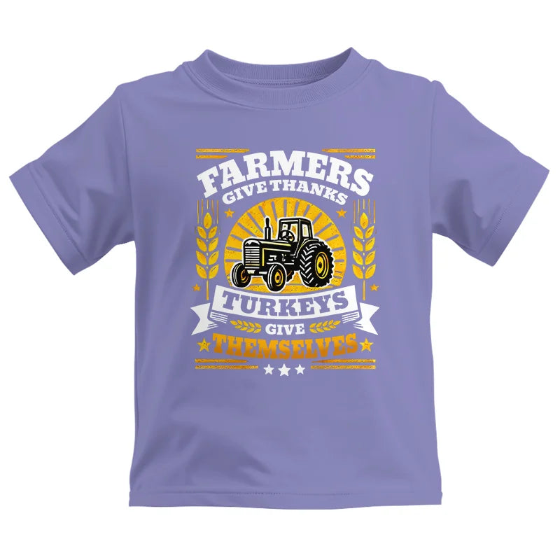 Image of Farmers Give Thanks Turkeys Give Themselves - Kids Heavy Cotton™ Tee