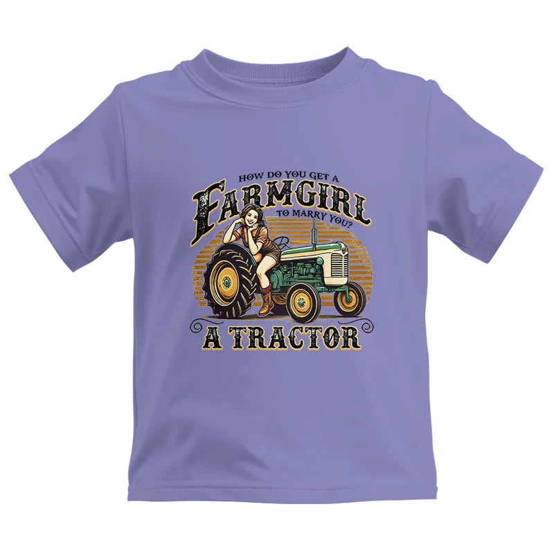 Image of Get A Farmgirl To Marry You_A Tractor - Kids Heavy Cotton™ Tee