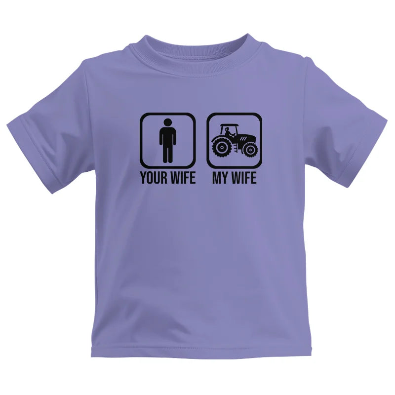 Image of My Wife Is Cooler Than Yours Funny Farm Tractor 2 - Kids Heavy Cotton™ Tee