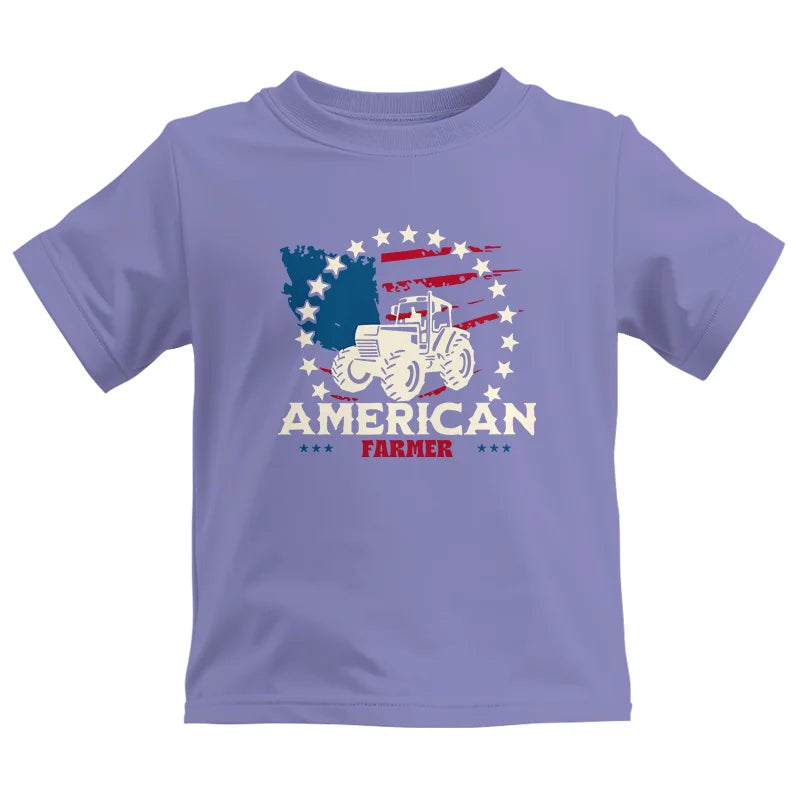 Proud To Be An American Farmer Citizen Veteran - Kids Heavy Cotton™ Tee