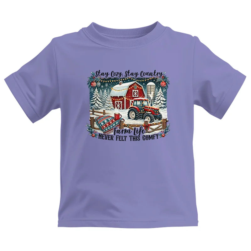 Stay Cozy_Stay Country_Farm Life Never Felt This Comfy 3 - Kids Heavy Cotton™ Tee