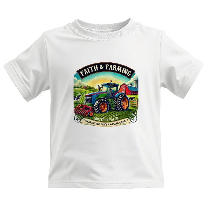 Image of Faith And Farming 2 - Kids Heavy Cotton™ Tee