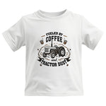 Fueled By Coffee And Tractor Dust - Kids Heavy Cotton™ Tee