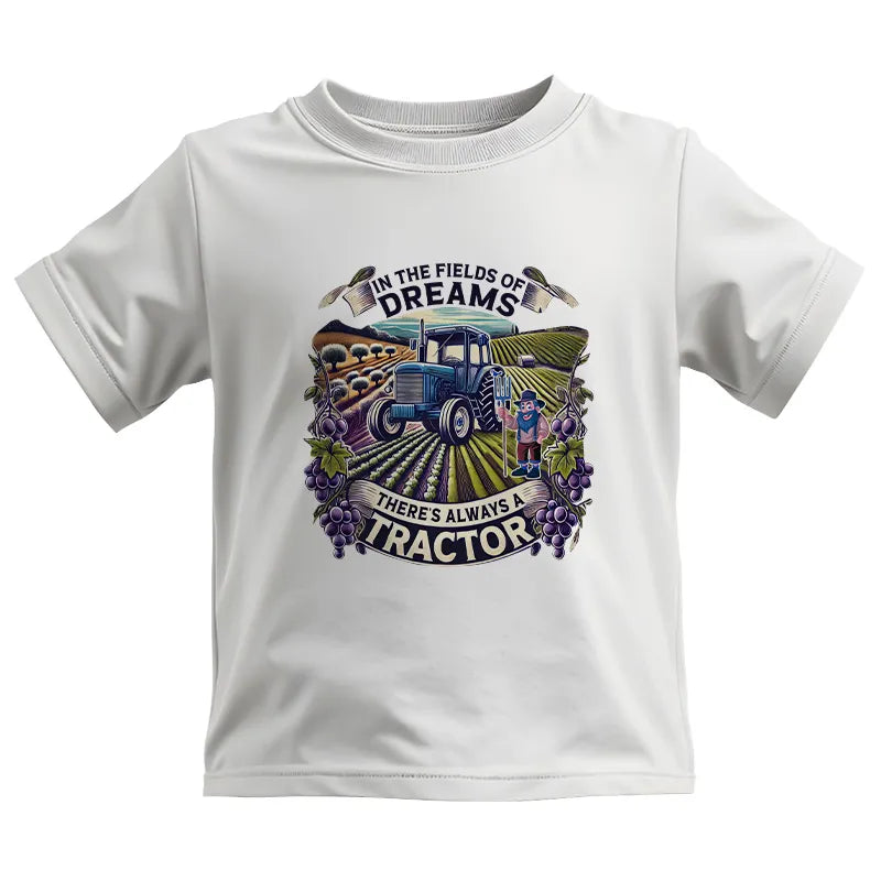 In The Fields Of Dreams There's Always A Tractor 1 - Kids Heavy Cotton™ Tee