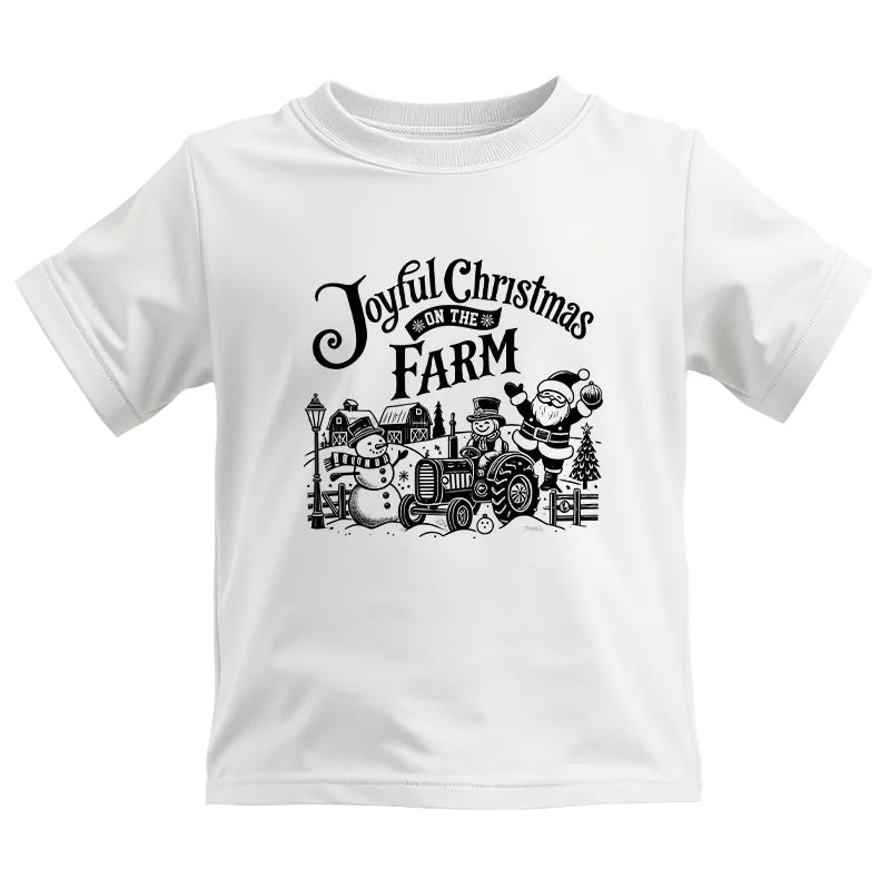 Image of Joyful Christmas On The Farm 1 - Kids Heavy Cotton™ Tee