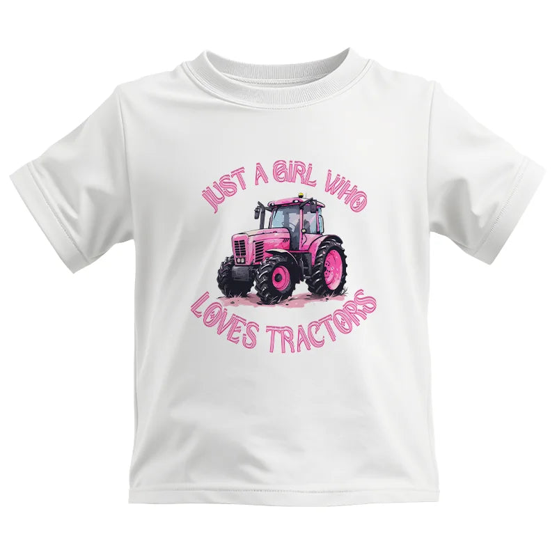 Image of Just A Girl Who Loves Tractors 1 - Kids Heavy Cotton™ Tee