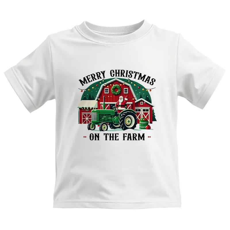 Merry Christmas On The Farm 1 - Kids Heavy Cotton™ Tee