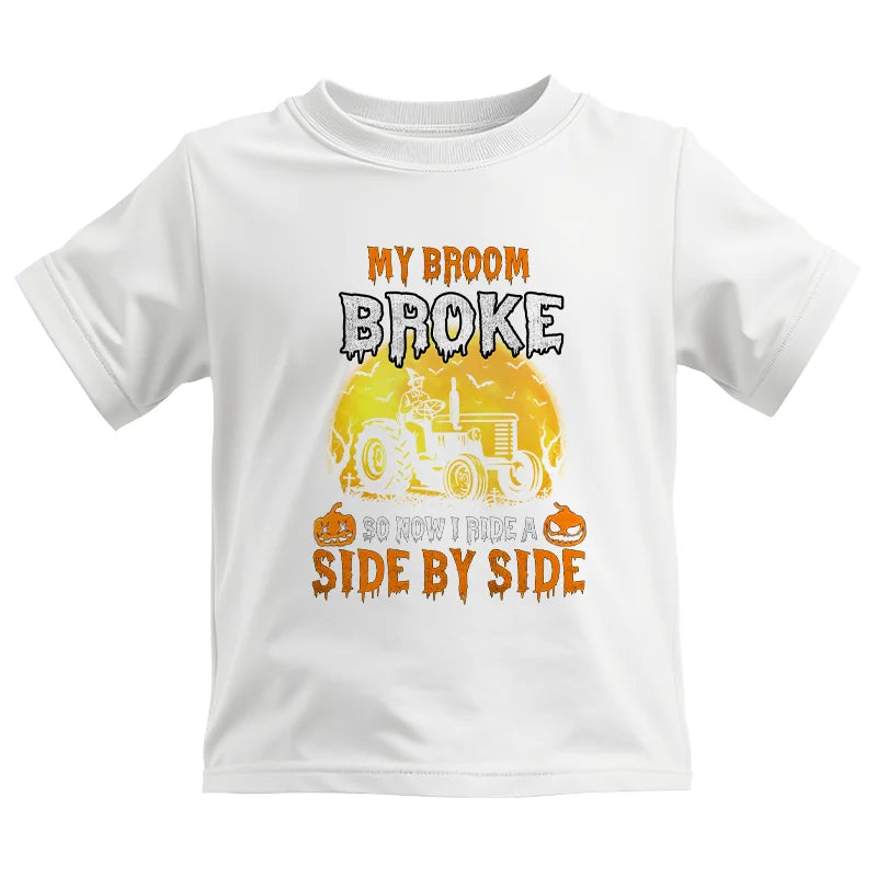 Image of My Broom Broke_I Have A Tractor Halloween - Kids Heavy Cotton™ Tee