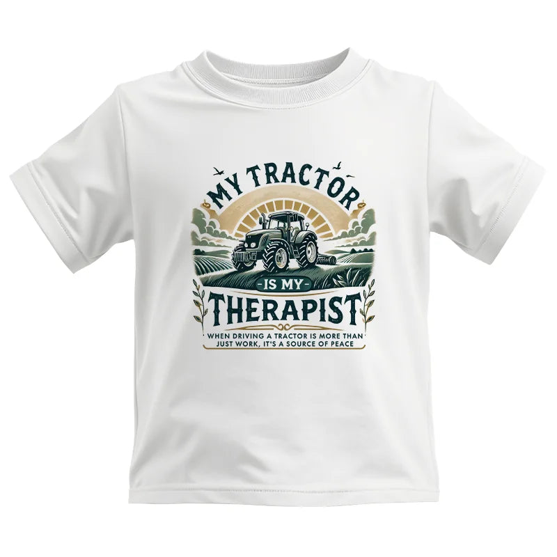 Image of My Tractor Is My Therapist - Kids Heavy Cotton™ Tee