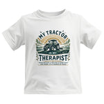 My Tractor Is My Therapist - Kids Heavy Cotton™ Tee