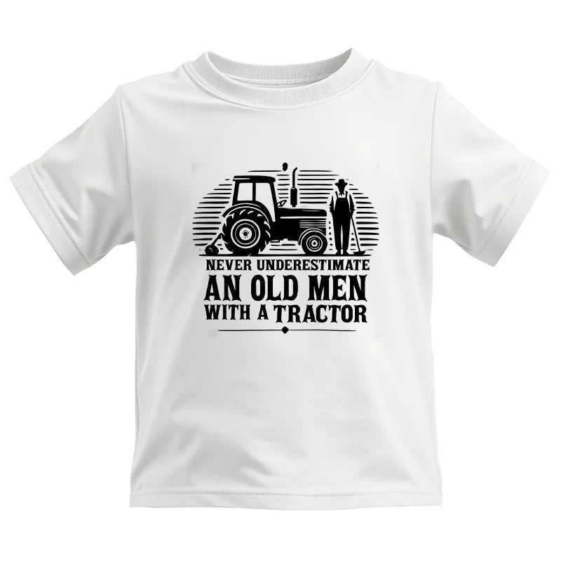 Image of Never Underestimate An Old Men With A Tractor - Kids Heavy Cotton™ Tee