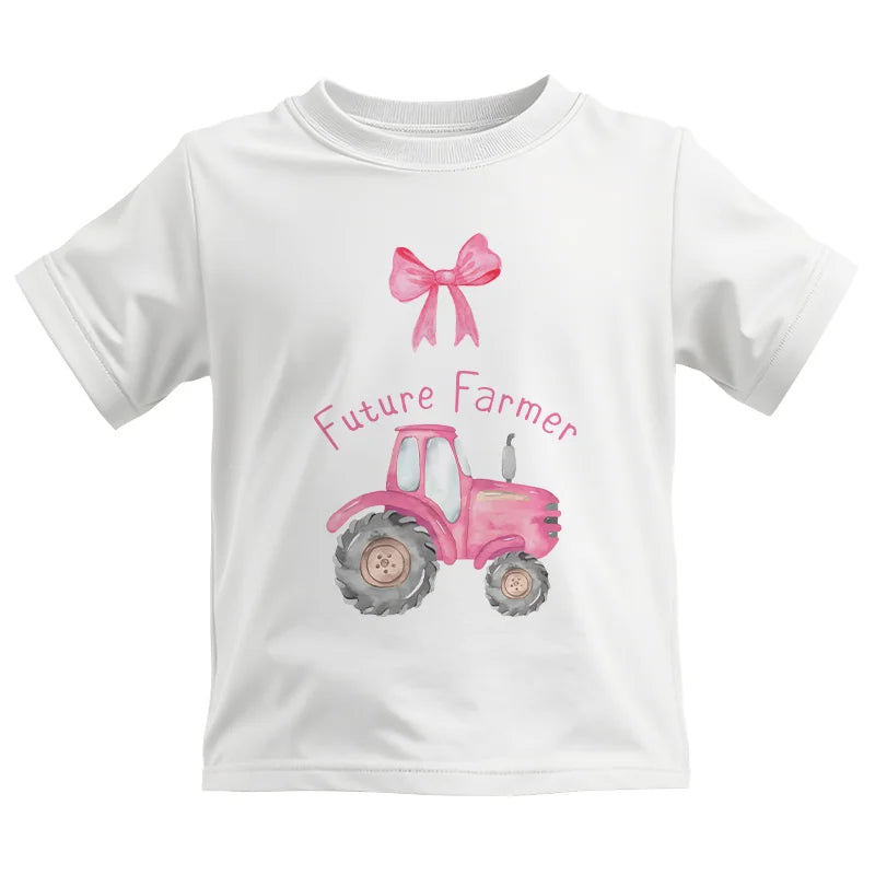 Image of Pink Tractor For Future Farmer - Kids Heavy Cotton™ Tee