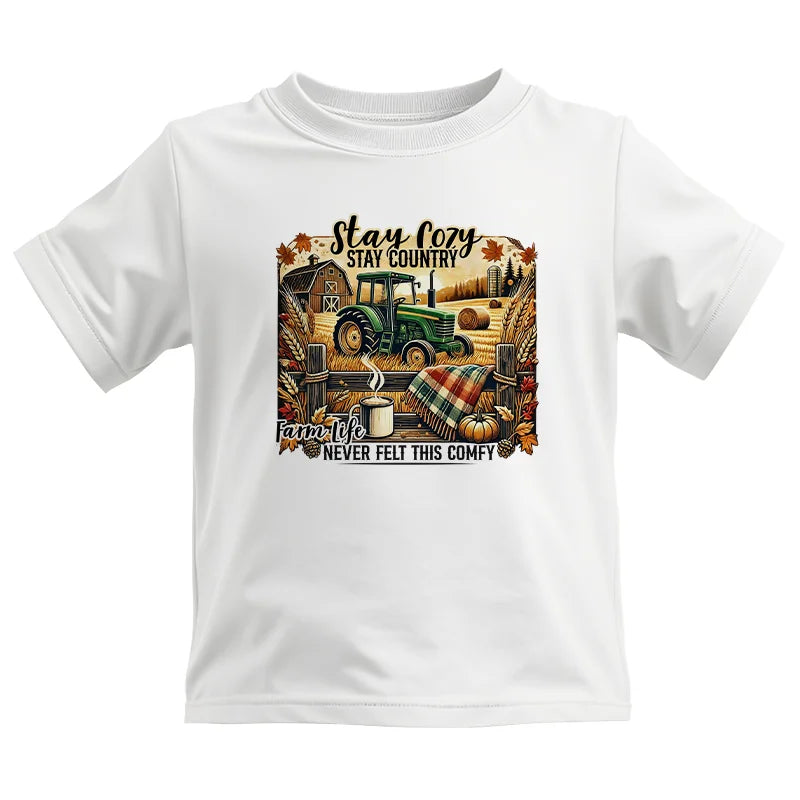 Stay Cozy_Stay Country_Farm Life Never Felt This Comfy 2 - Kids Heavy Cotton™ Tee