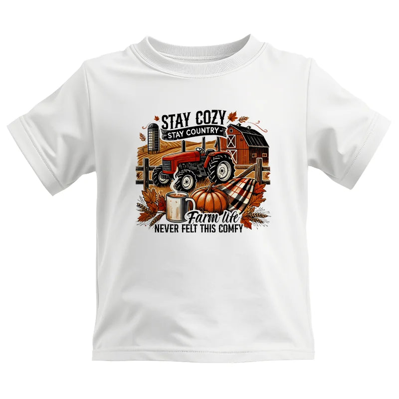 Stay Cozy_Stay Country_Farm Life Never Felt This Comfy - Kids Heavy Cotton™ Tee