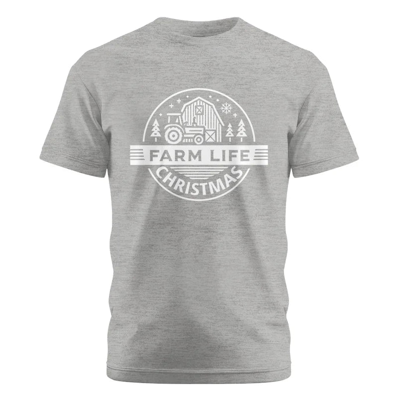 Image of Farm Life Christmas 1 - Unisex Cotton Crew Tee